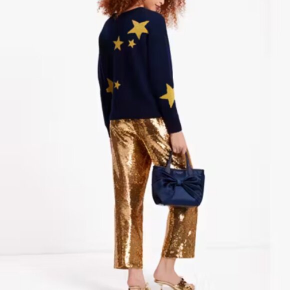 kate spade Sweaters - Kate Spade Twinkle Star Wool Blend Sweater  Navy Blue - XXS